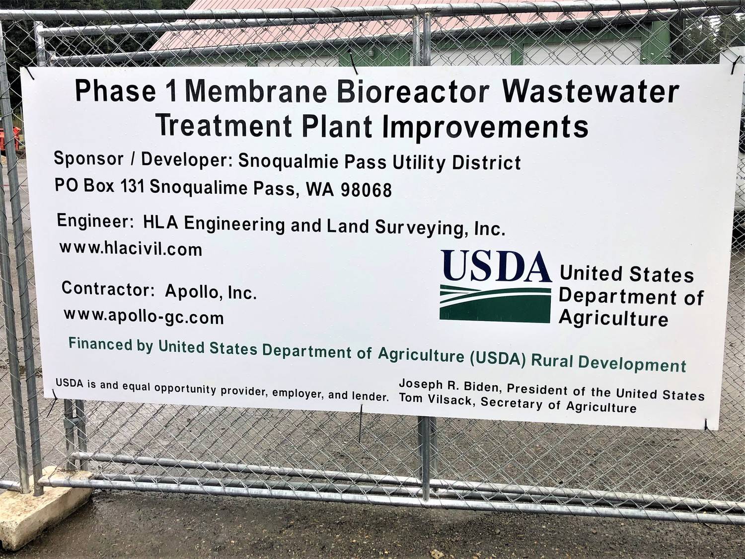 Snoqualmie Pass Utility District - Phase 1 MBR